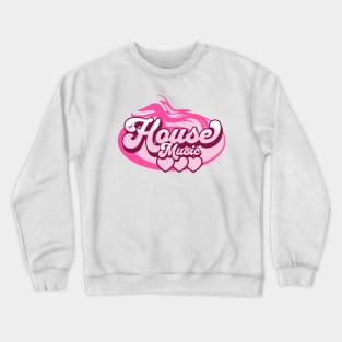 HOUSE MUSIC  - House Music Heat (candy cotton/pink) Crewneck Sweatshirt